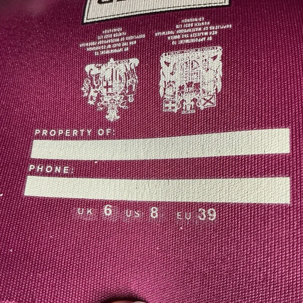 Hunter Boots Women's Original Matta Tall Rain Boots - Violet Purple - Size 8 - Picture 5 of 7